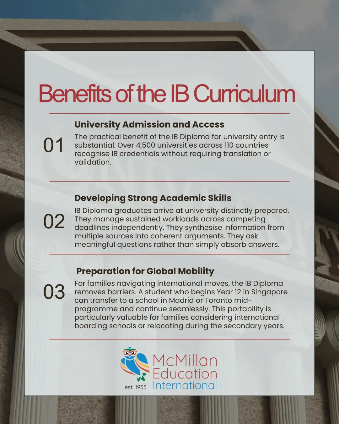 The Benefits of the IB Curriculum