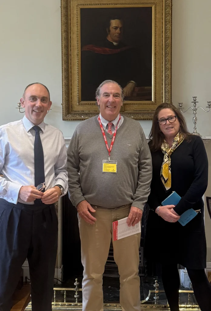 St Edward's - Don and Head Alistair Chirnside and Registrar Nicola Jones.