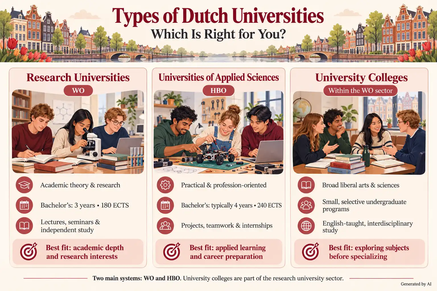 Types of Dutch Universities