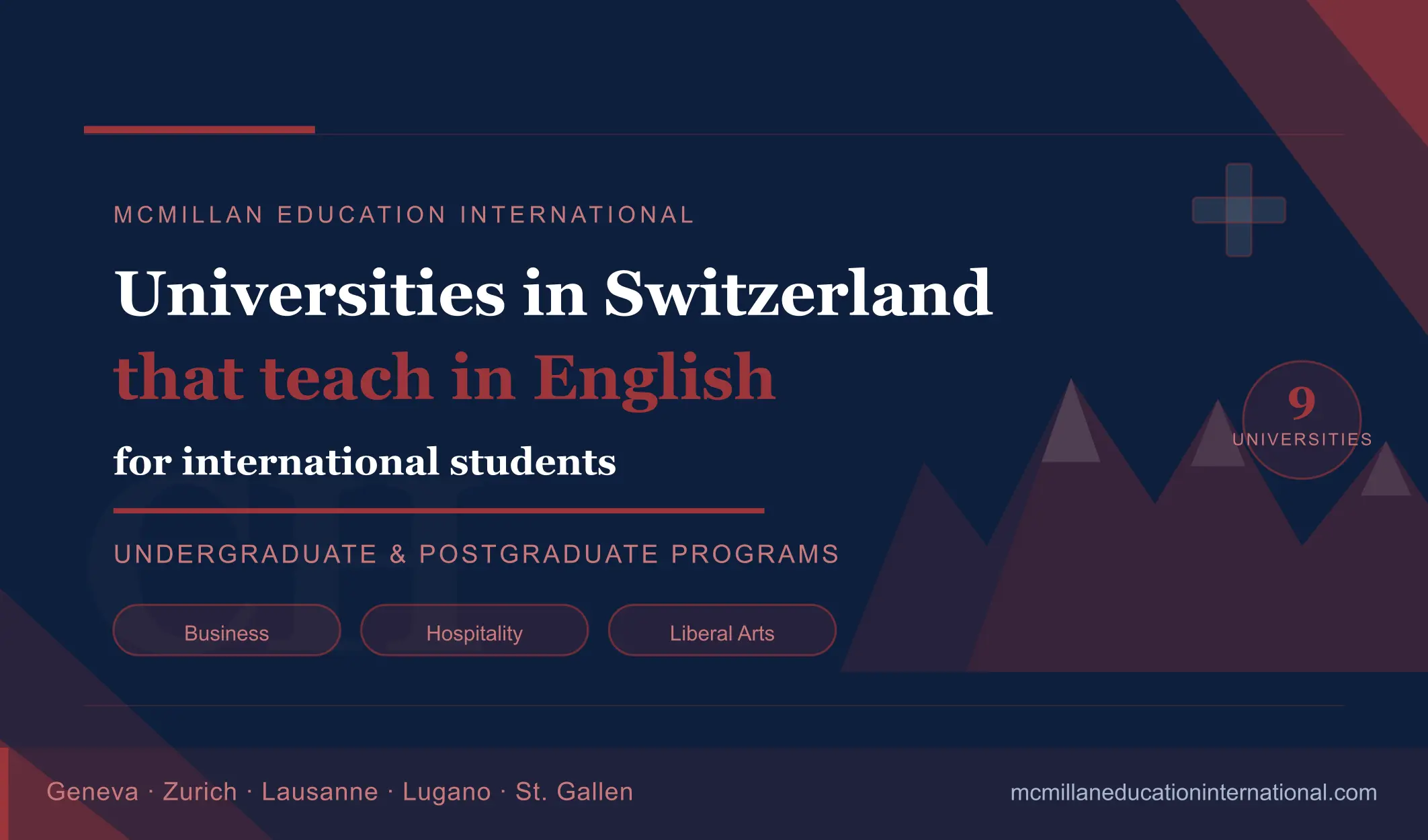 Universities in Switzerland That Teach in English for International Students Feature Image